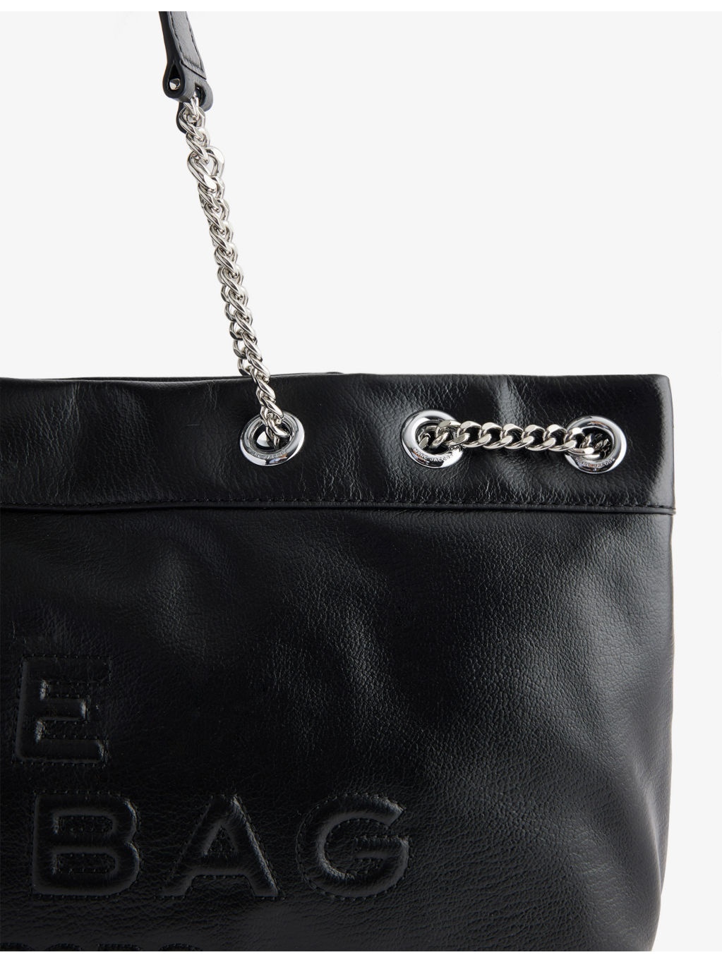 The Chain Sack Leather Shoulder Bag - 5