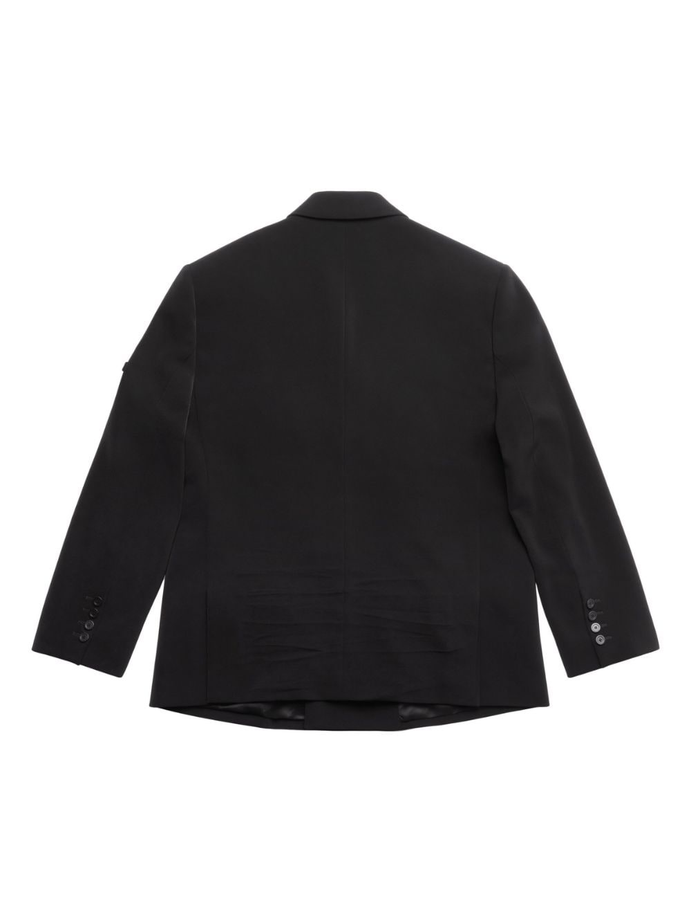 logo-patch double-breasted blazer - 6