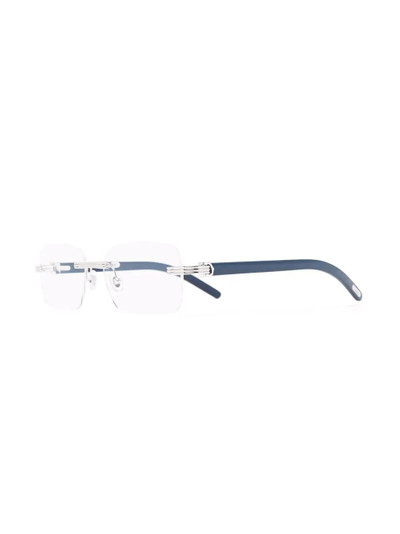 Cartier rimless square-frame glasses outlook