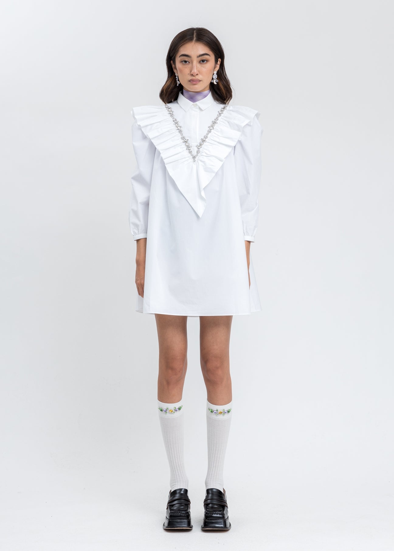 White Shirt Dress - 1