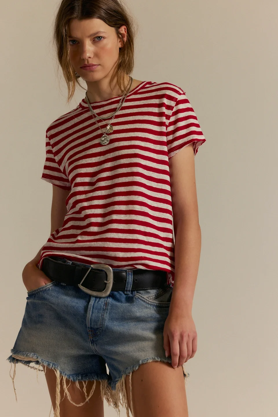 We The Free Nora Striped Linen Tee - 1