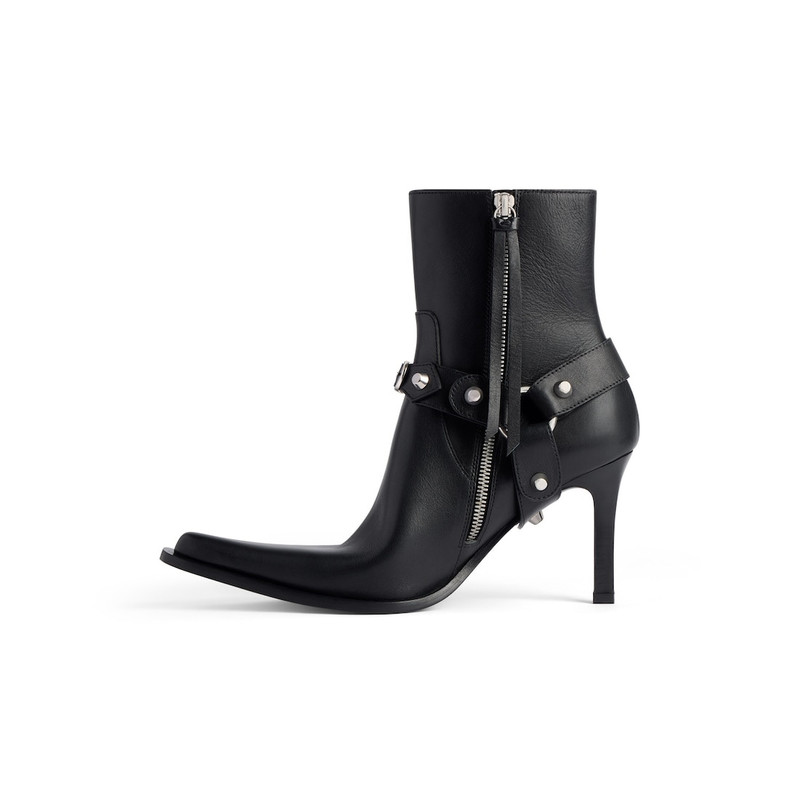 BALENCIAGA Women's City Bootie With Harness in Black outlook