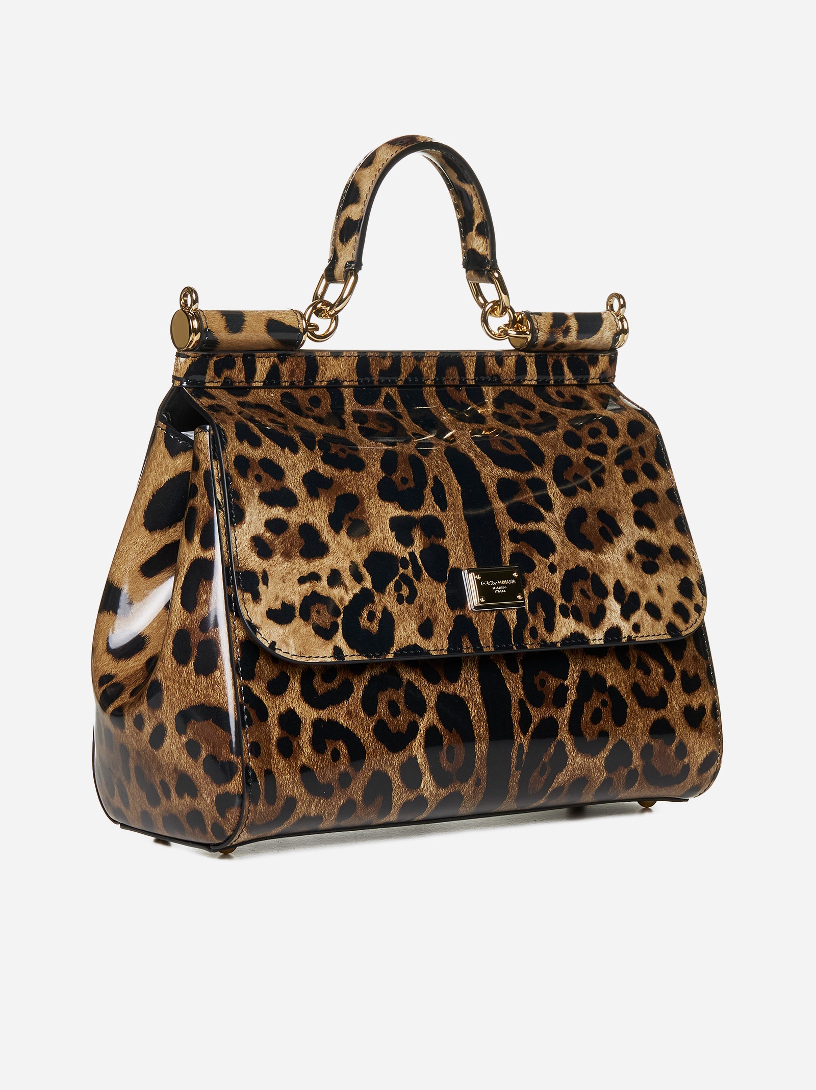 Sicily Kim animalier print medium leather bag - 3