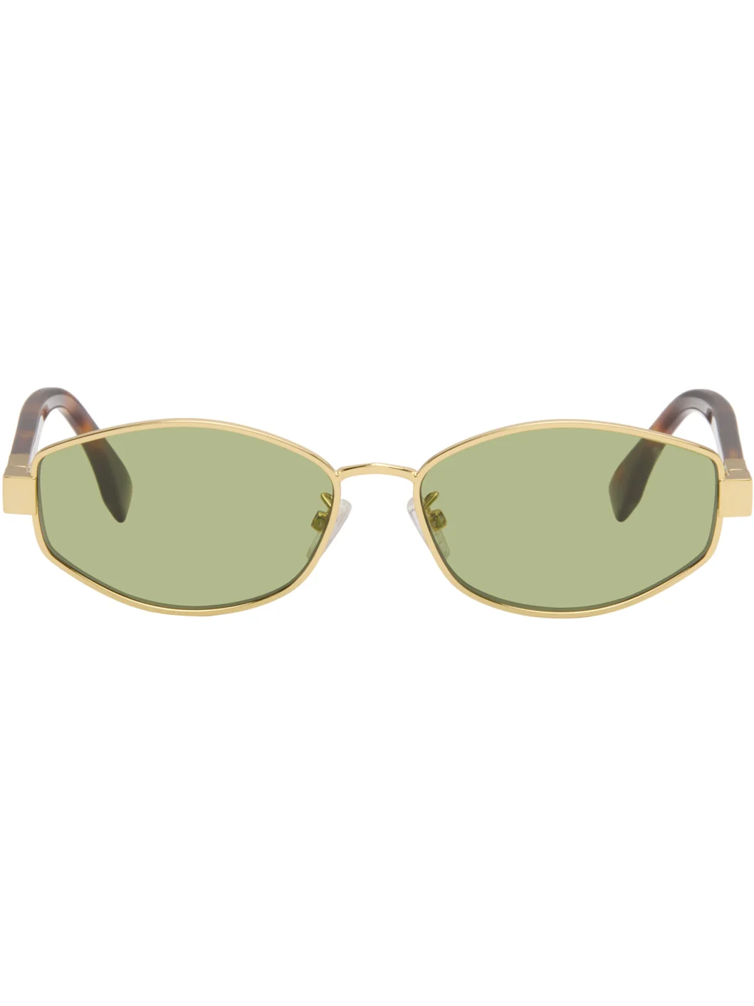 Gold Baguette Sunglasses - 1