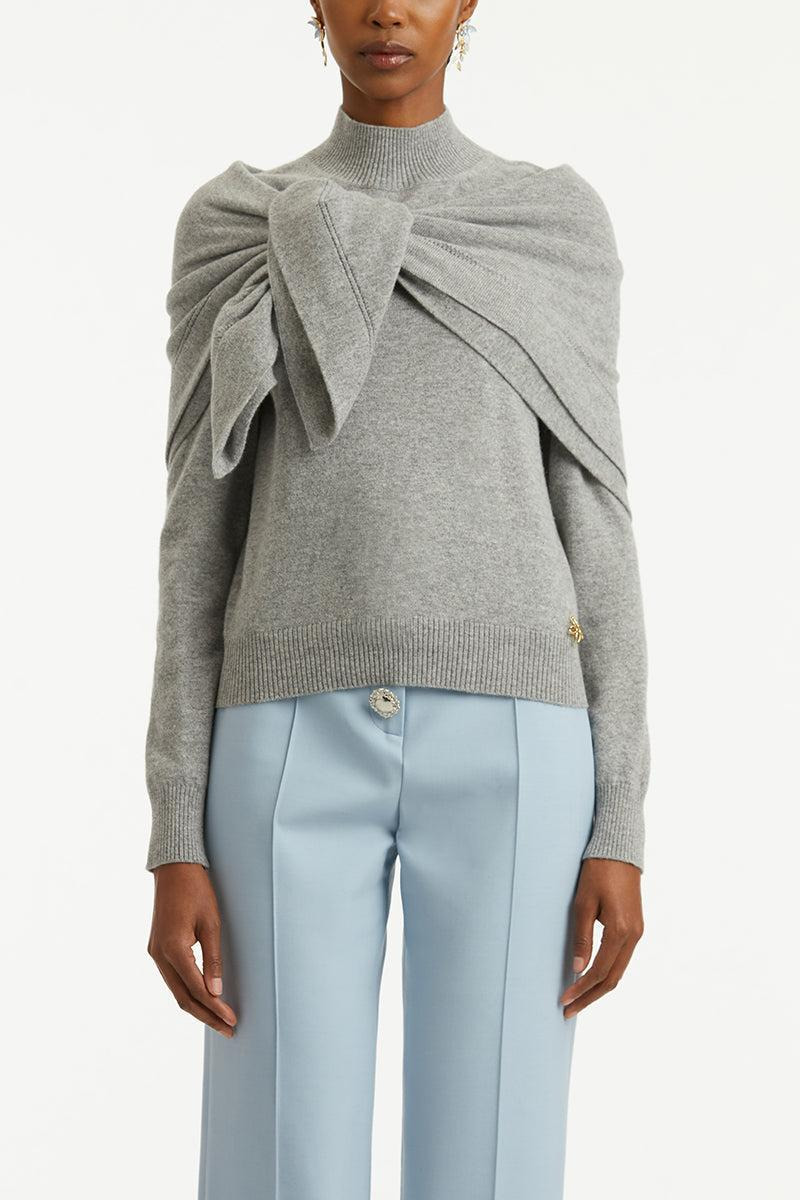 Scarf Mockneck Pullover - 2