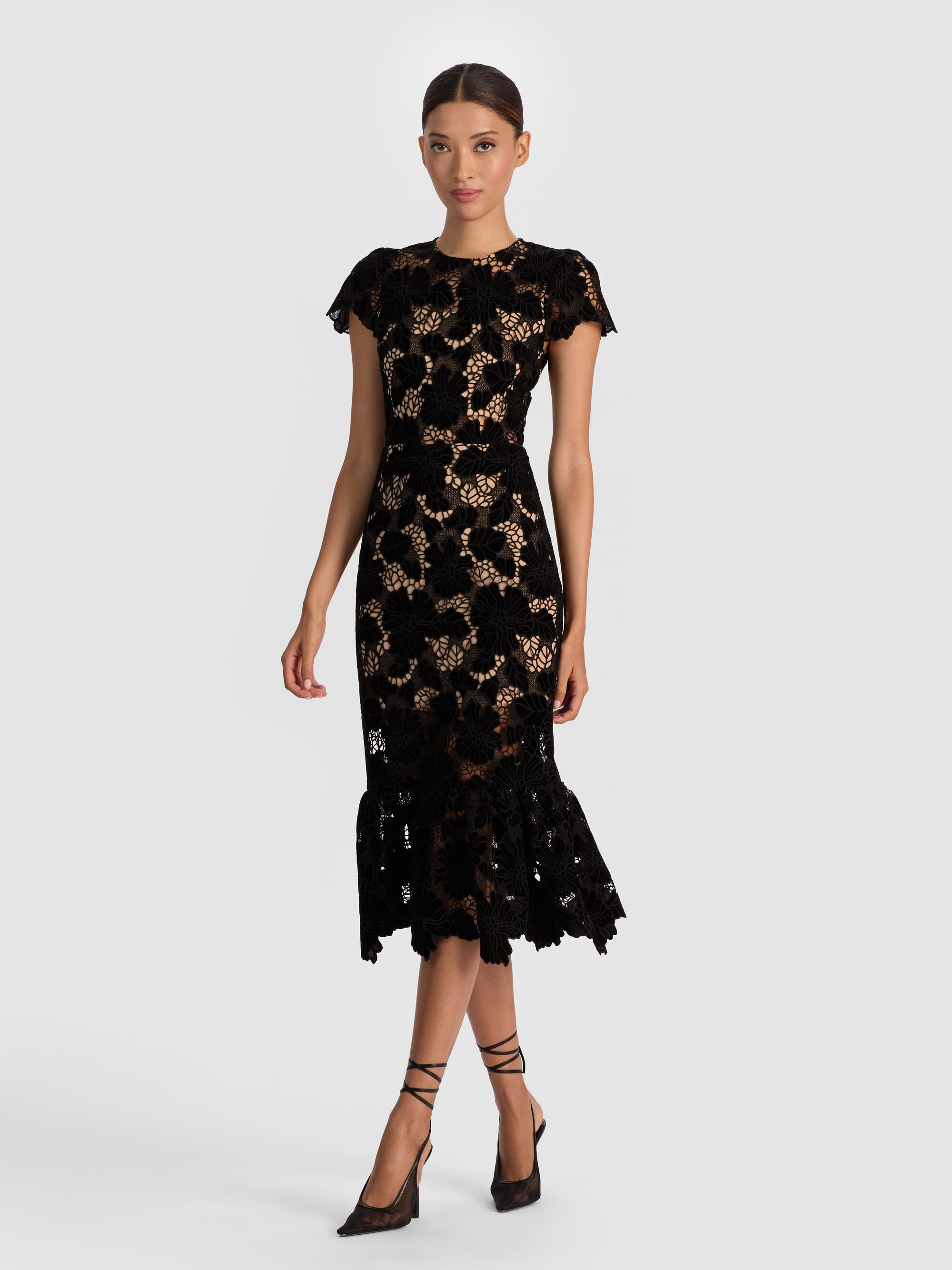 CLOVER OPEN BACK MIDI DRESS - 5