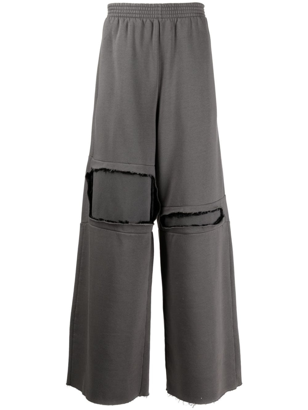cut-out wide-leg track pants - 1