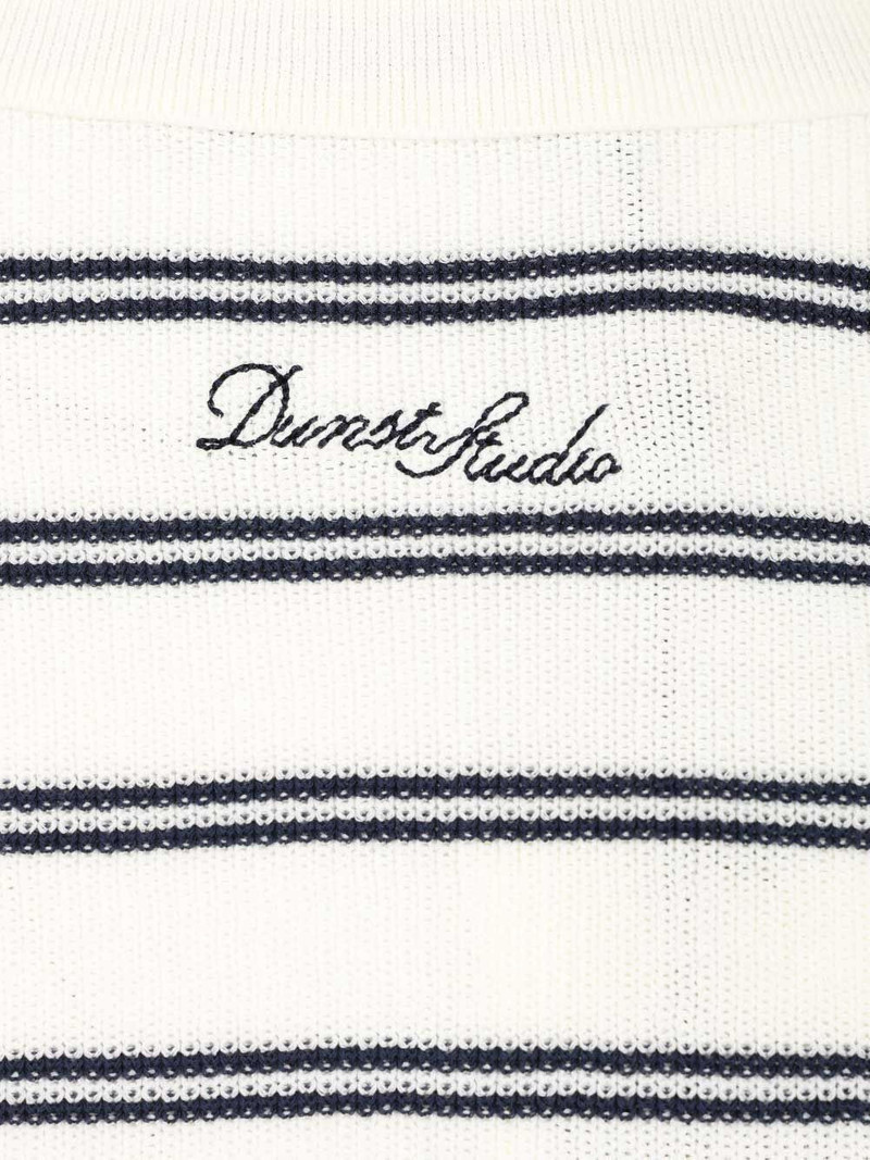 striped knitted polo top 6