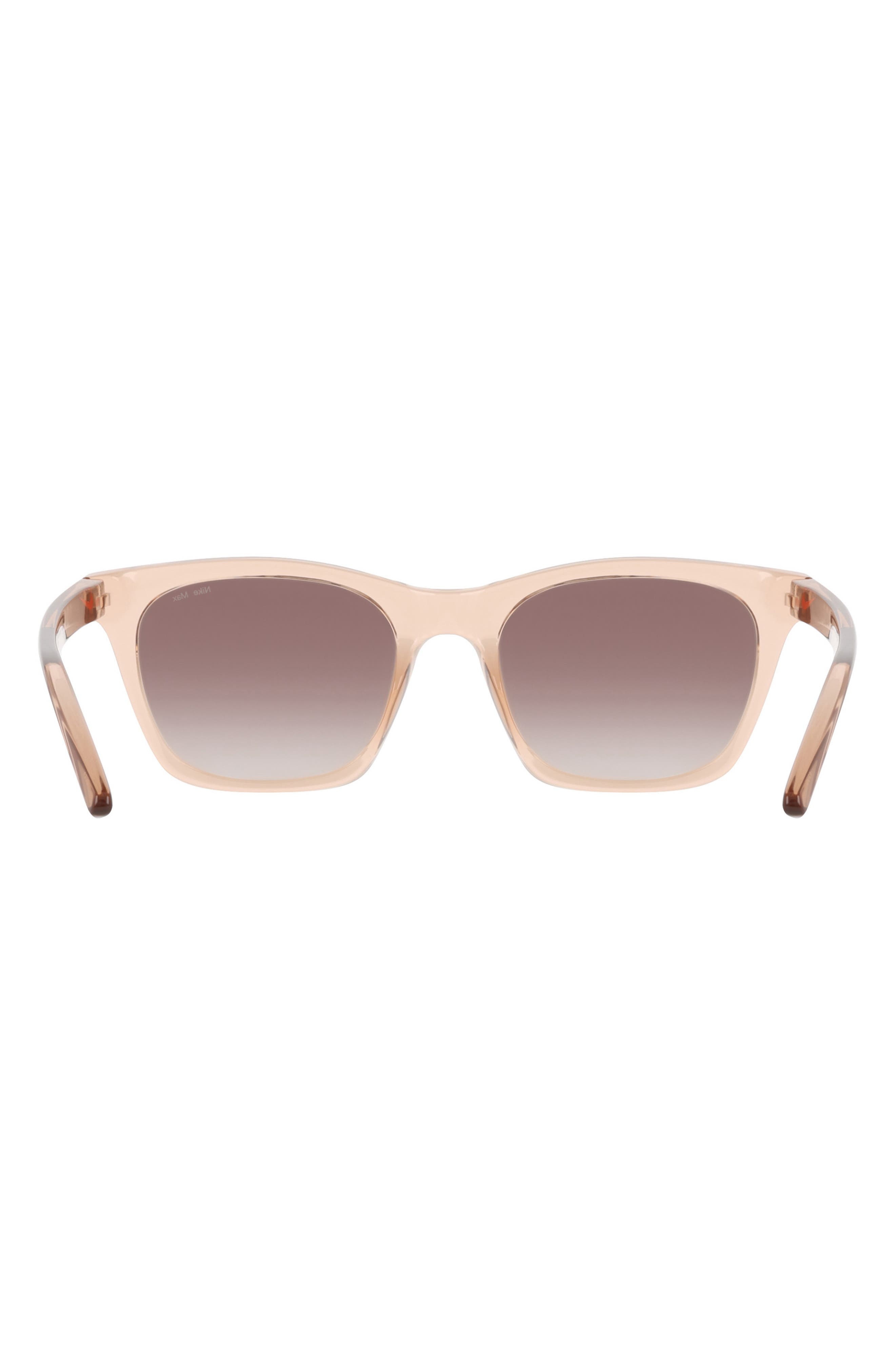 Nike Vital Flow 53mm Gradient Tea Cup Sunglasses in Washed Coral /Brown Gradient at Nordstrom - 6