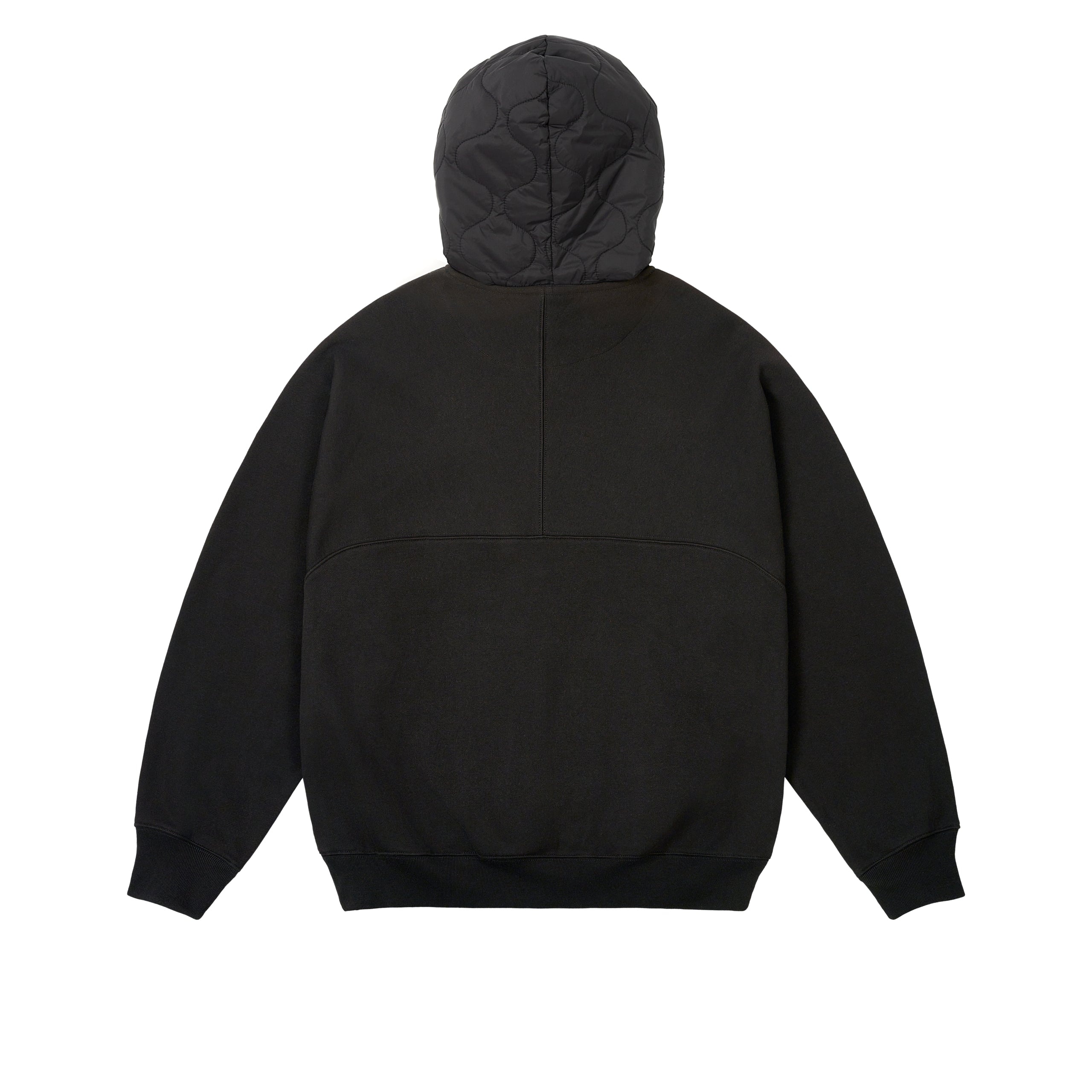 PALACE BAFFLED FONT HOOD BLACK | REVERSIBLE