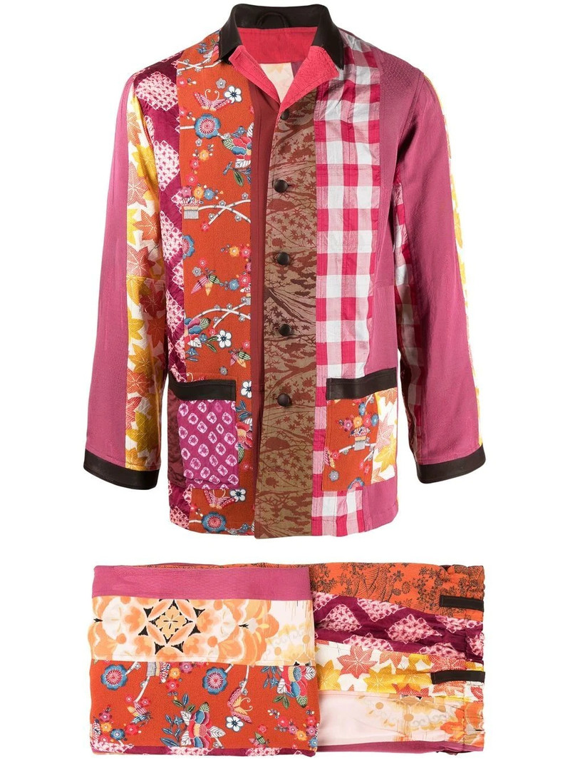 all-over graphic-print suit set 1