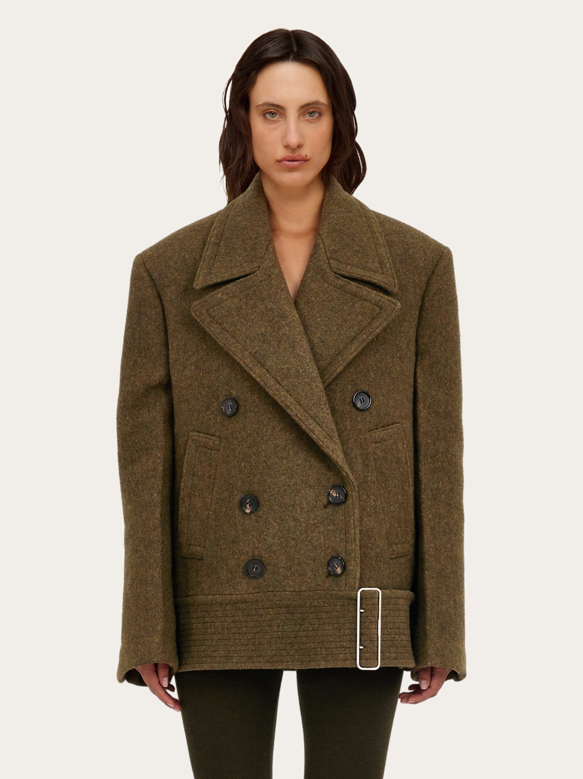 Double wool and cashmere peacoat - 2