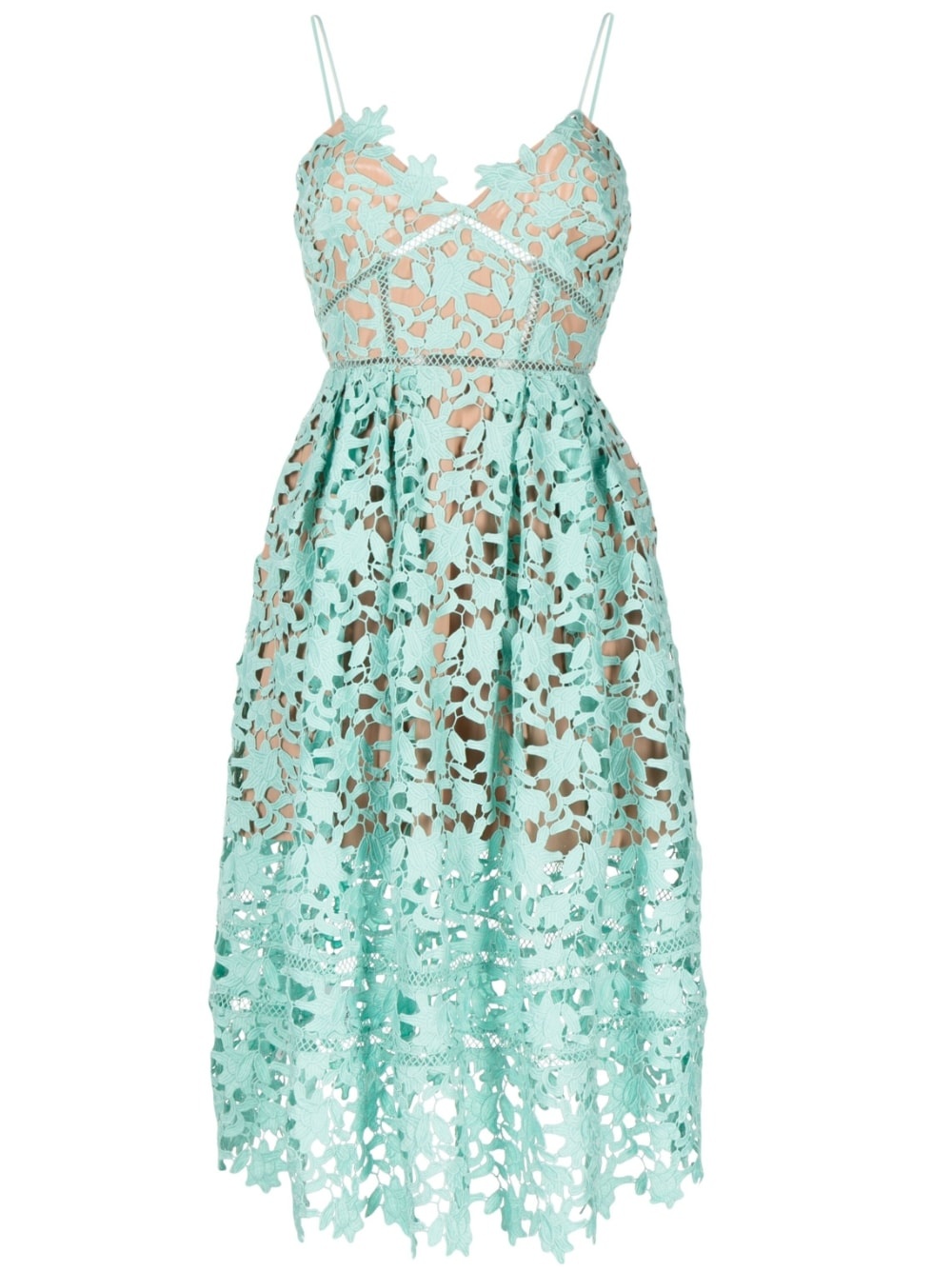 Aqua Azaelea lace midi dress - 1