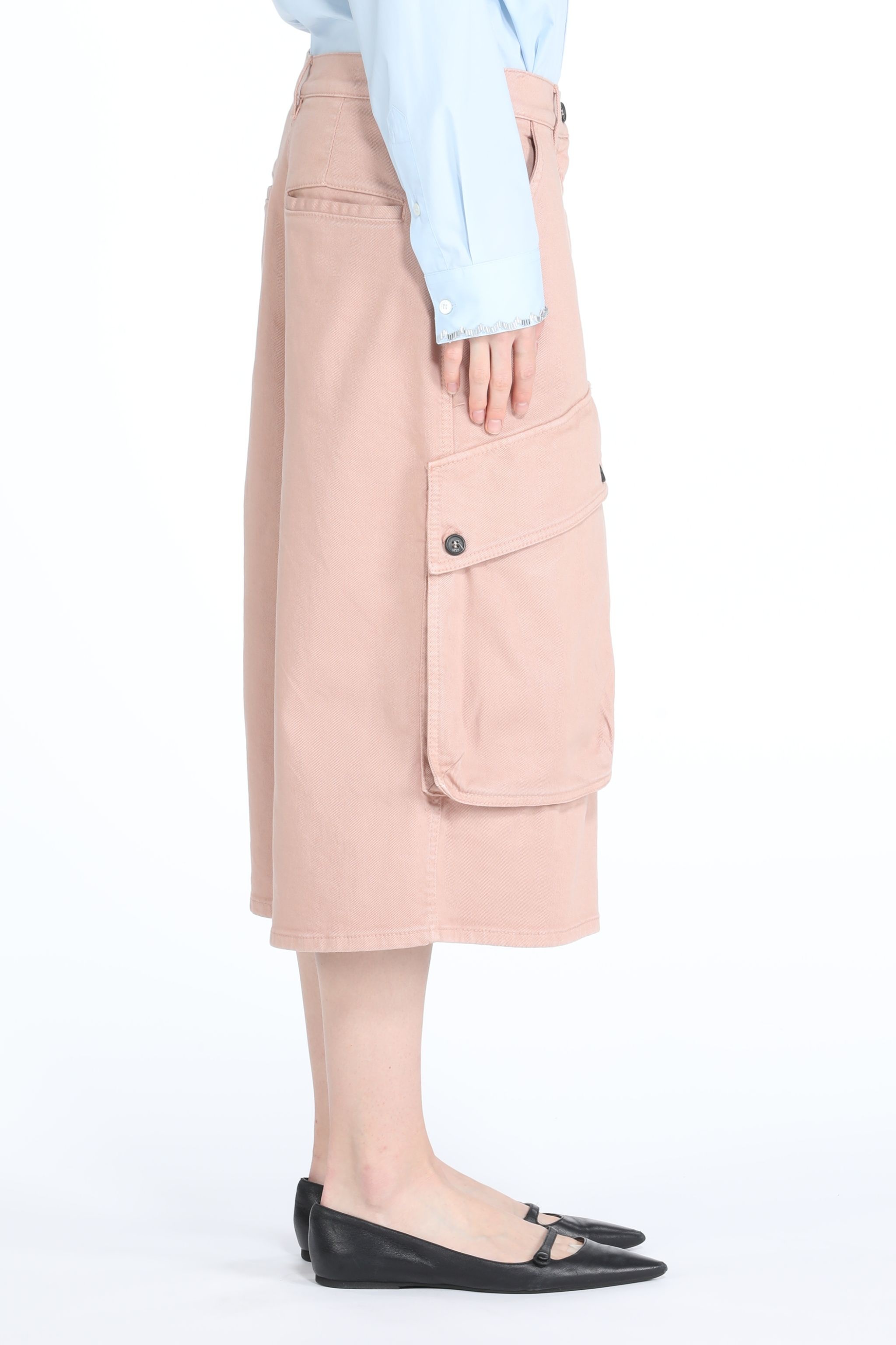 WIDE-LEG BERMUDA CARGO SHORTS - 3