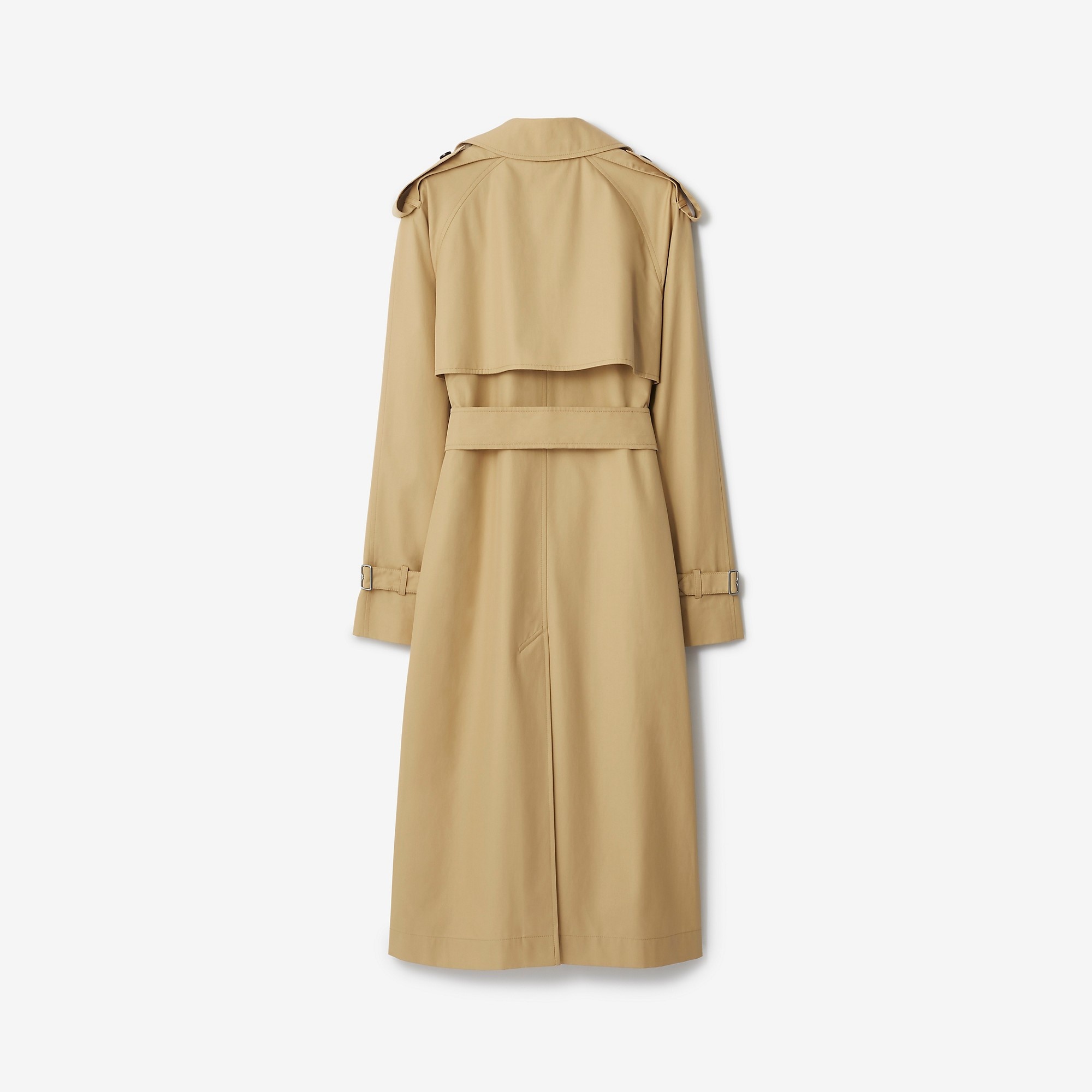 Long Gabardine Trench Coat - 5