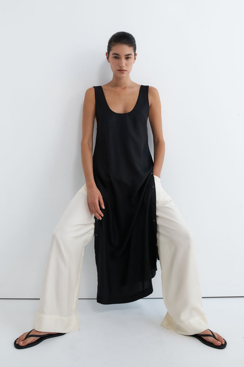 Silk Twill Pants - Milk 9