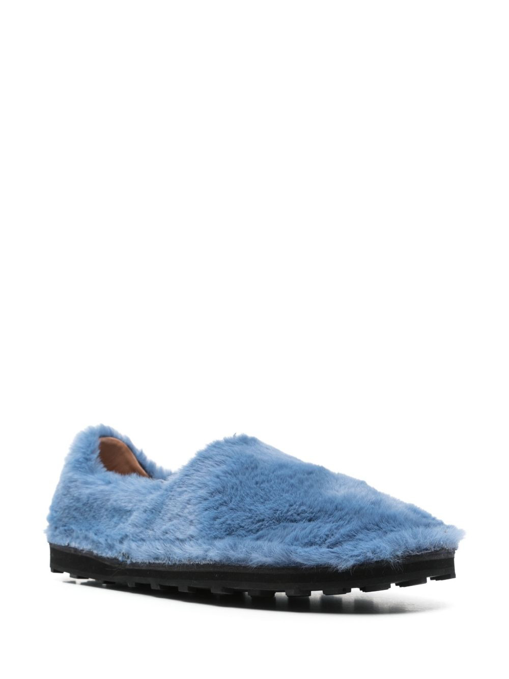 Marni Men Faux Fur Slip-On Loafers - 2