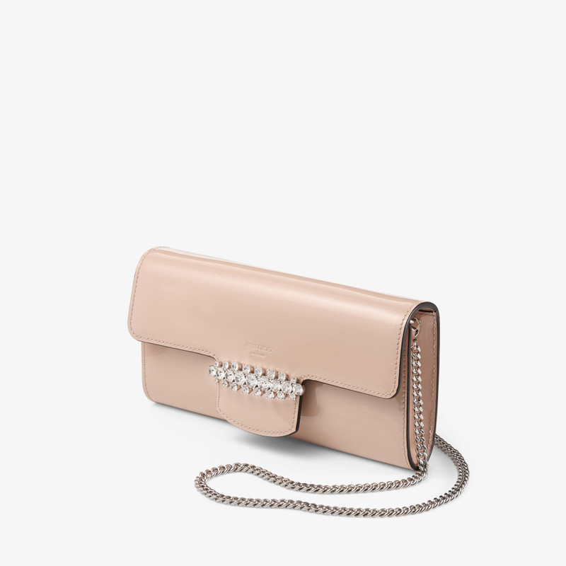 JIMMY CHOO Bing Wallet Chain
Macaron Patent Leather Mini Shoulder Bag with Crystal Piece outlook