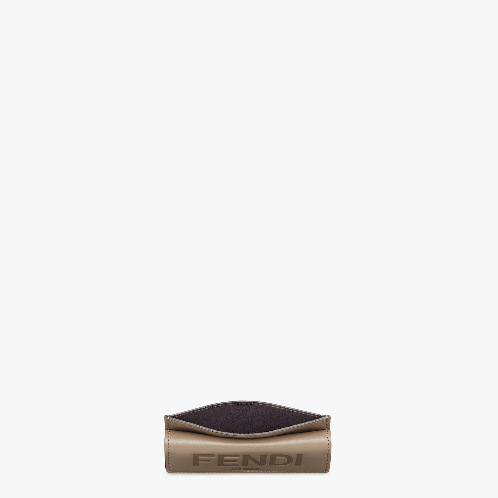 Gray leather card holder - 3
