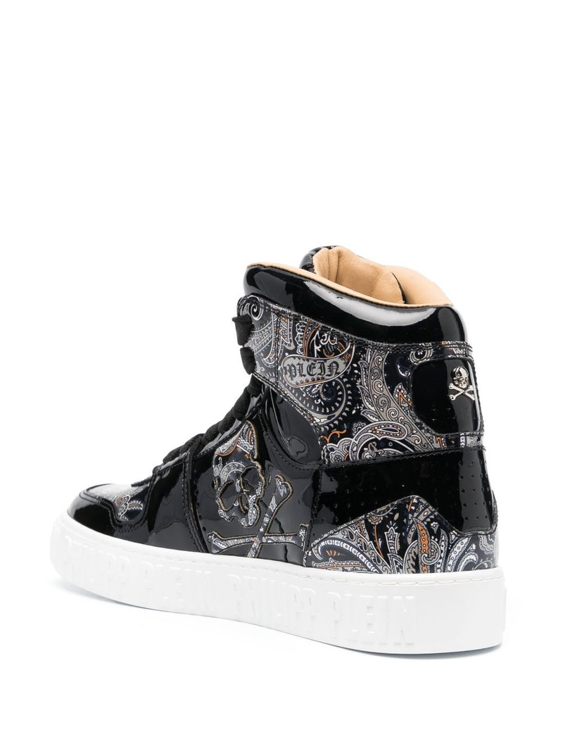 Paisley high-top sneakers 3