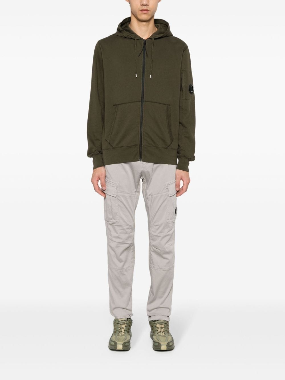 logo-appliquÃ© cargo pants - 2
