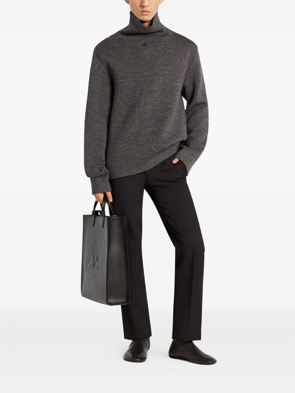 high-neck sweater - 3