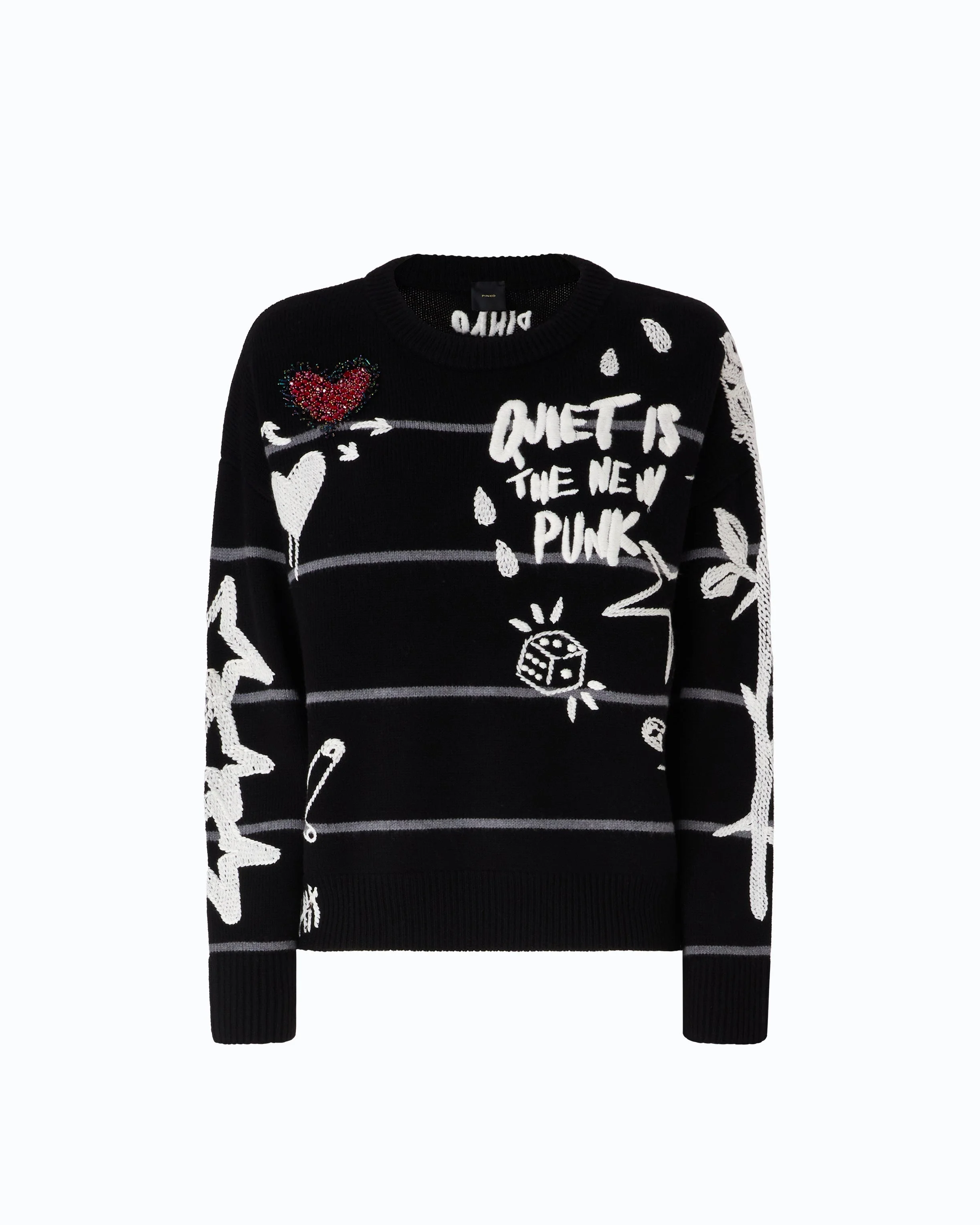QUIET IS THE NEW PUNK MERINO WOOL SWEATER - 1