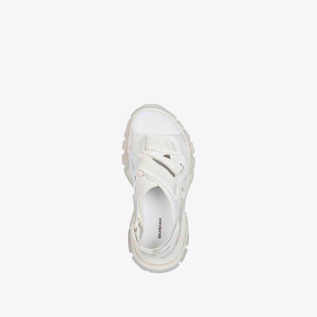 Women's Track Clear Sole Sandal in White - 5