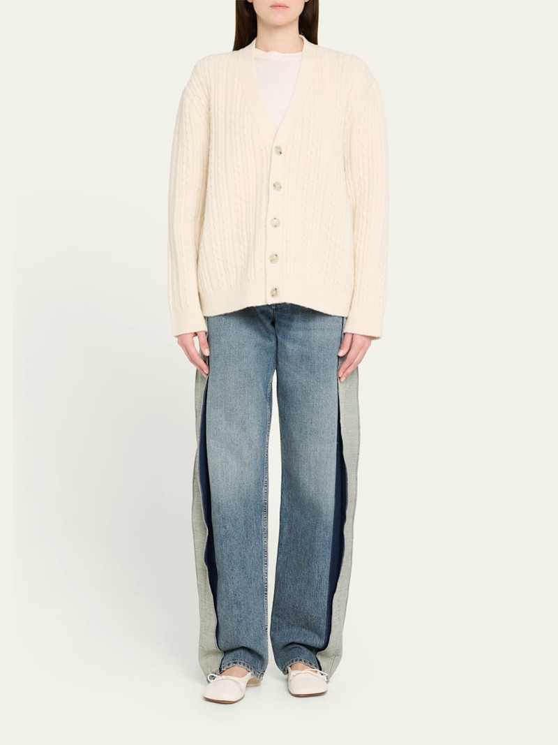 MM6 Maison Margiela Cable-Knit Cardigan outlook