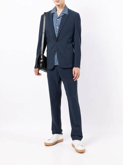 Paul Smith noshed-lapels single-breasted blazer outlook