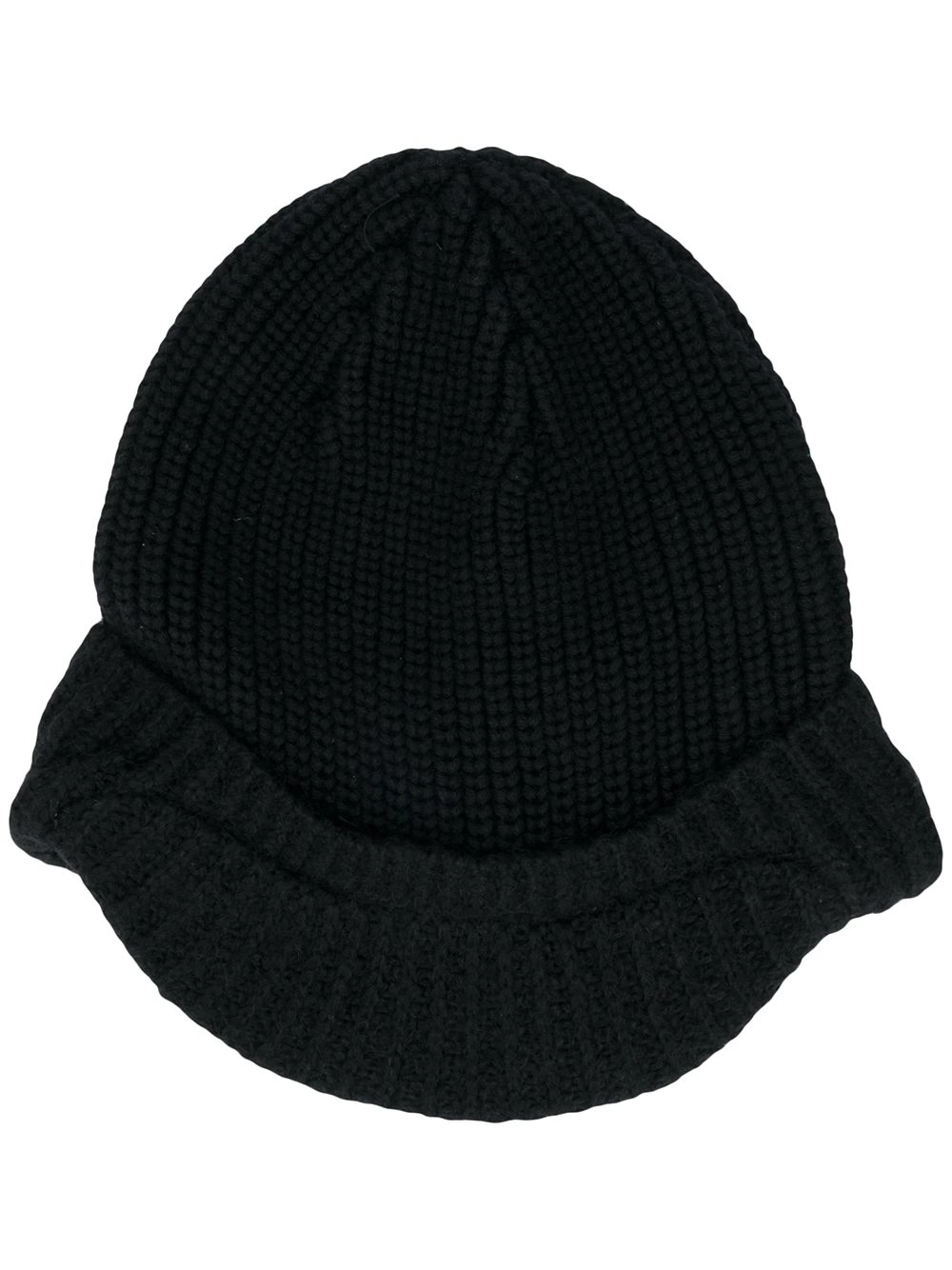 ribbed knit beanie - 1