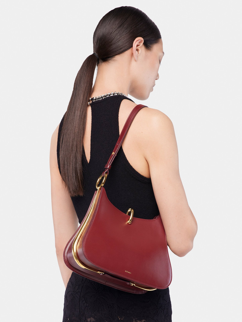 MEDIUM RING LEATHER BAG 8