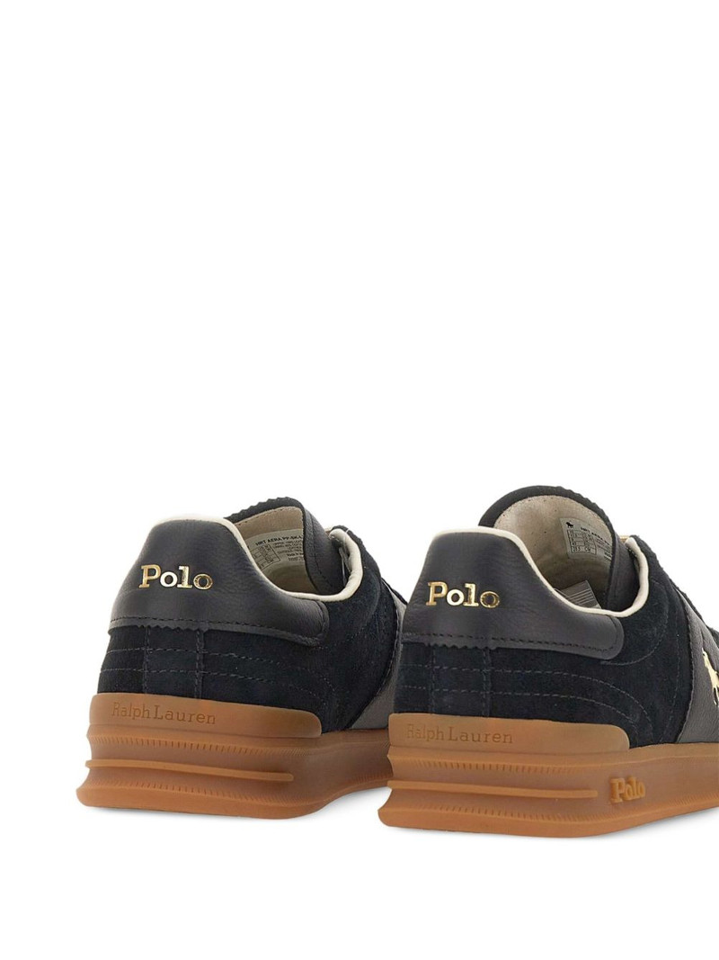 logo-detail leather sneakers 5
