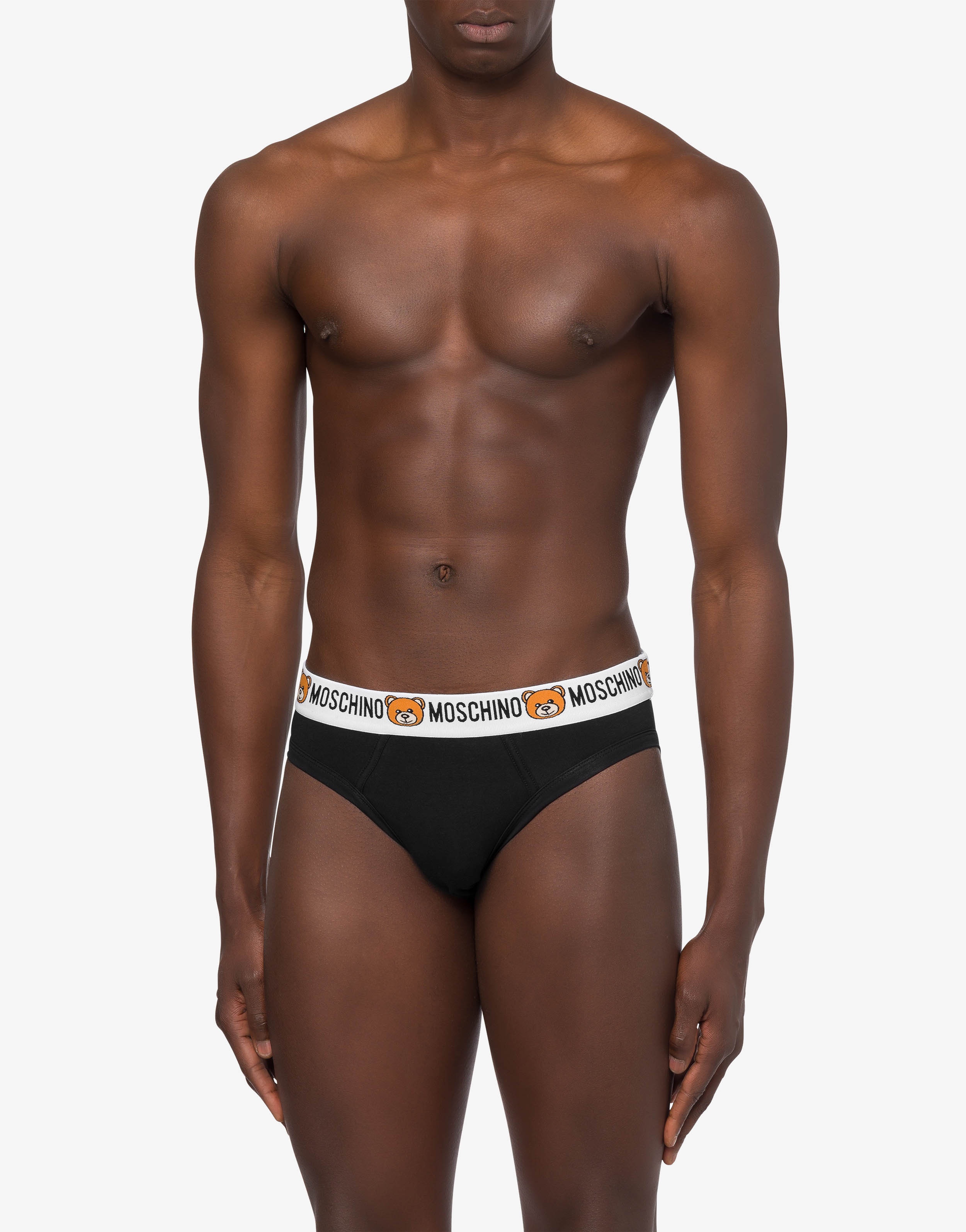 COTTON JERSEY BRIEFS WITH MOSCHINO TEDDY BEAR - 4