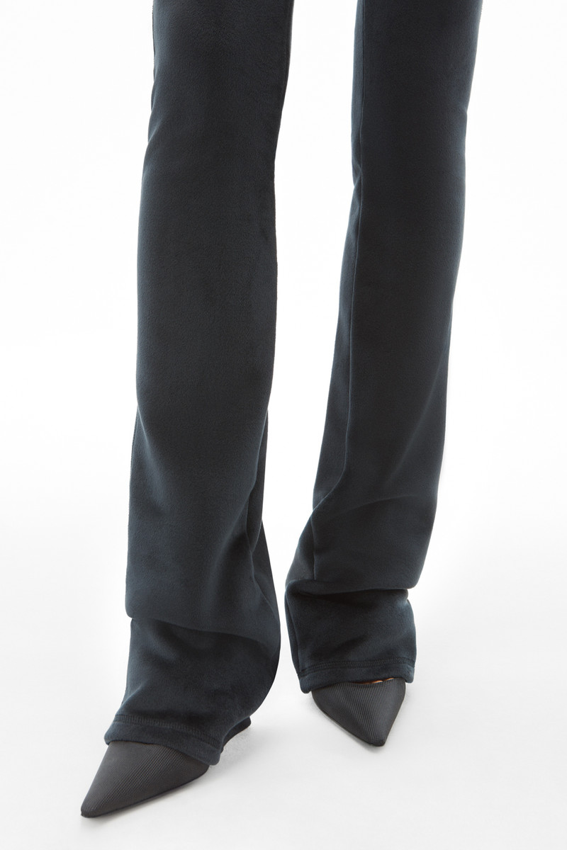 FLARE SCULPTED PANT IN STRETCH VELOUR 4