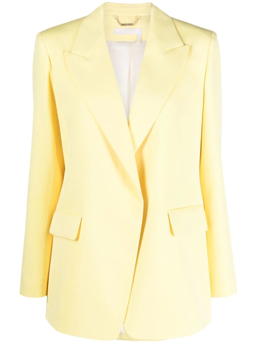 ジャケット CHLOE Cream Hemp Blend Blazer Chloé Cream hemp blend blazer | The Fashion Square