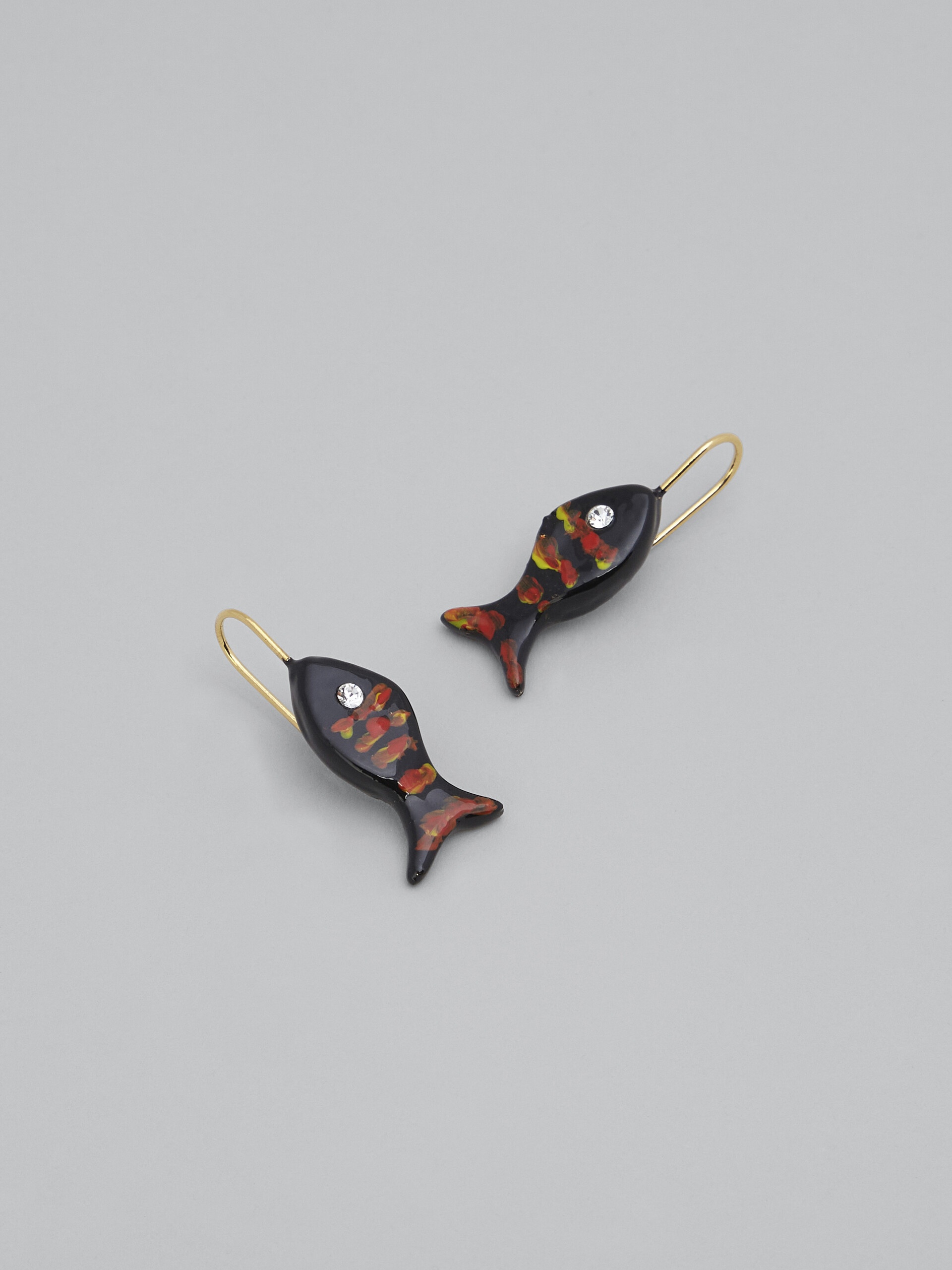 GREY ENAMEL SEA EARRINGS - 4