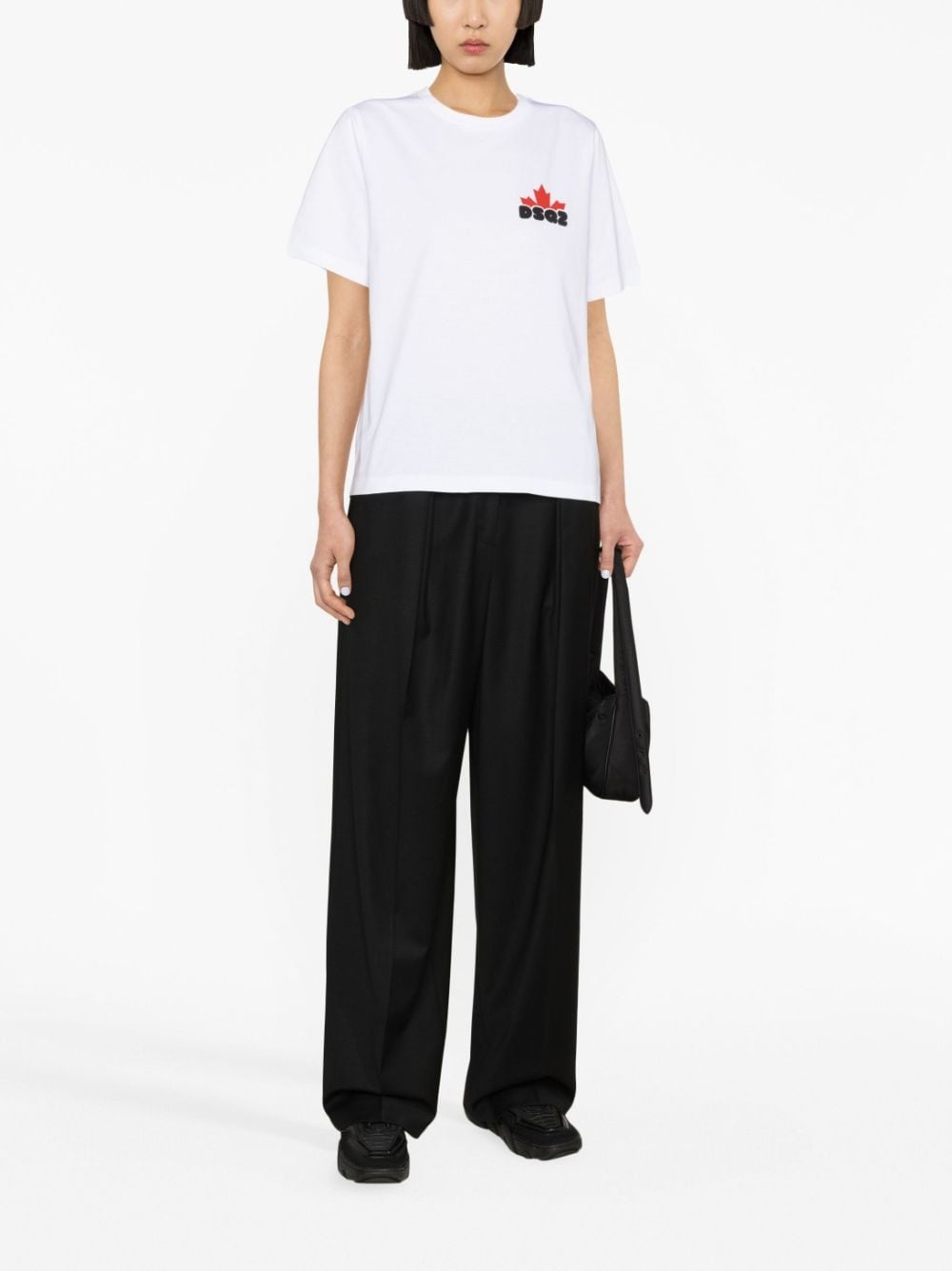 logo-print cotton T-shirt - 2