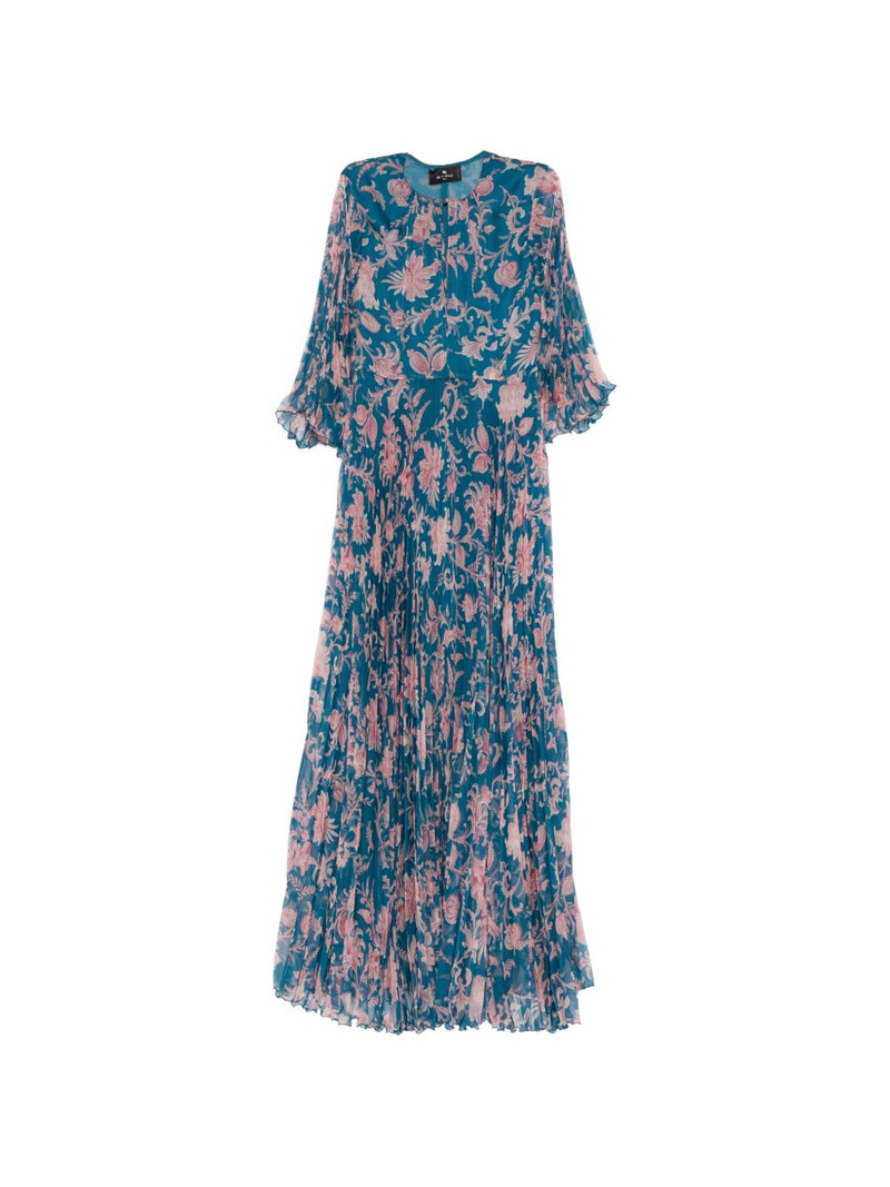 floral-pattern pleated dress 1