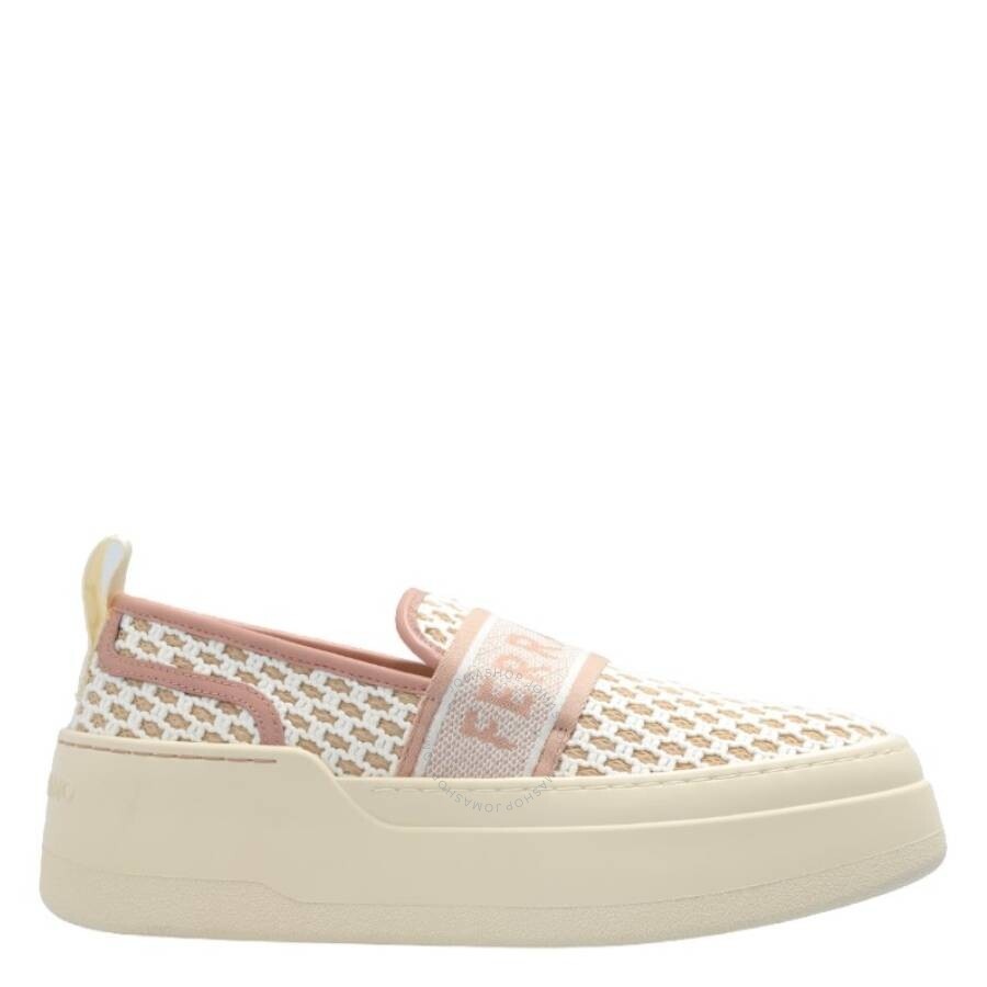 Ferragamo Logo Jacquard Platform Slip On Sneakers - 1