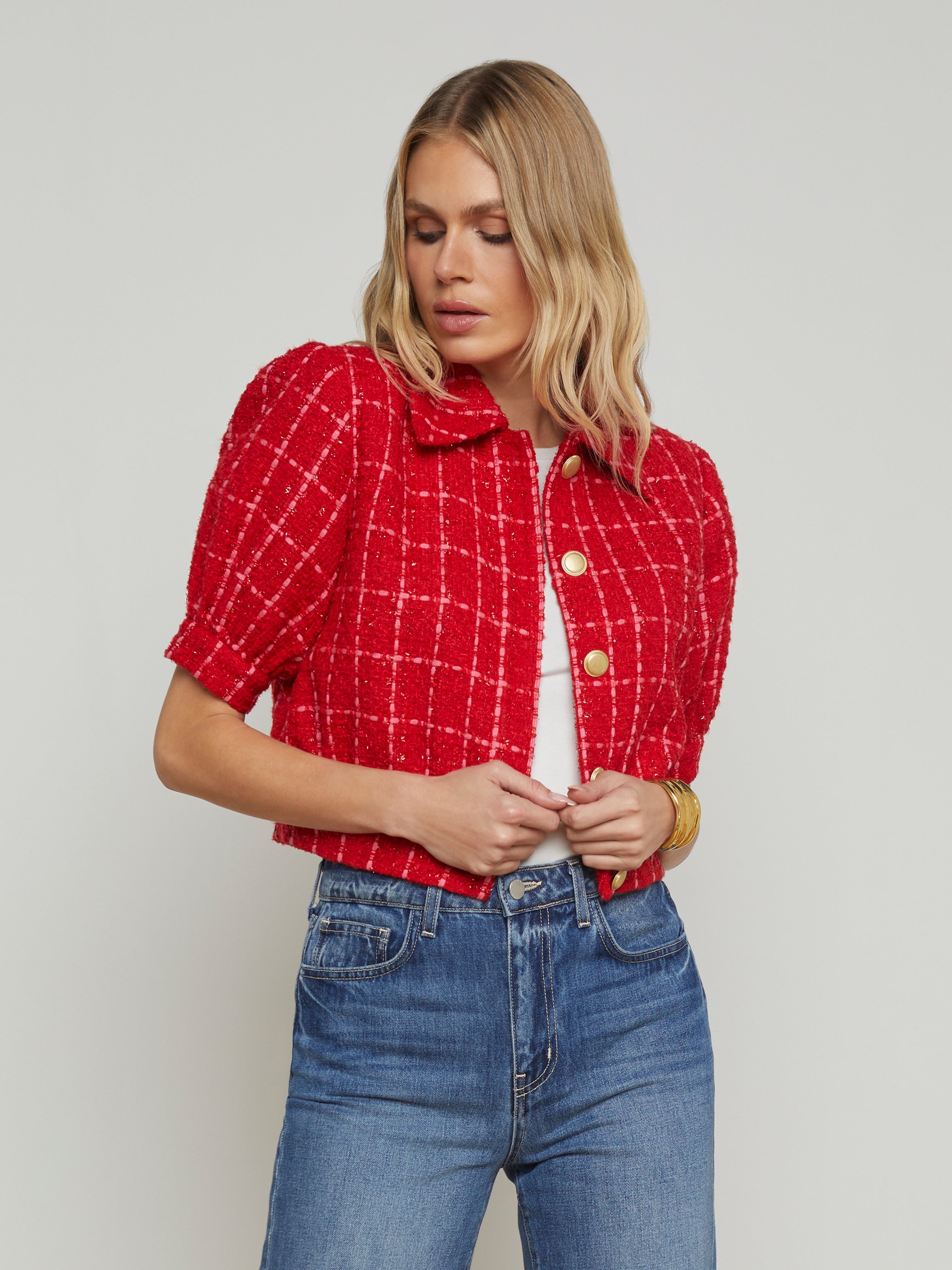 Cove Cropped Tweed Jacket - 4