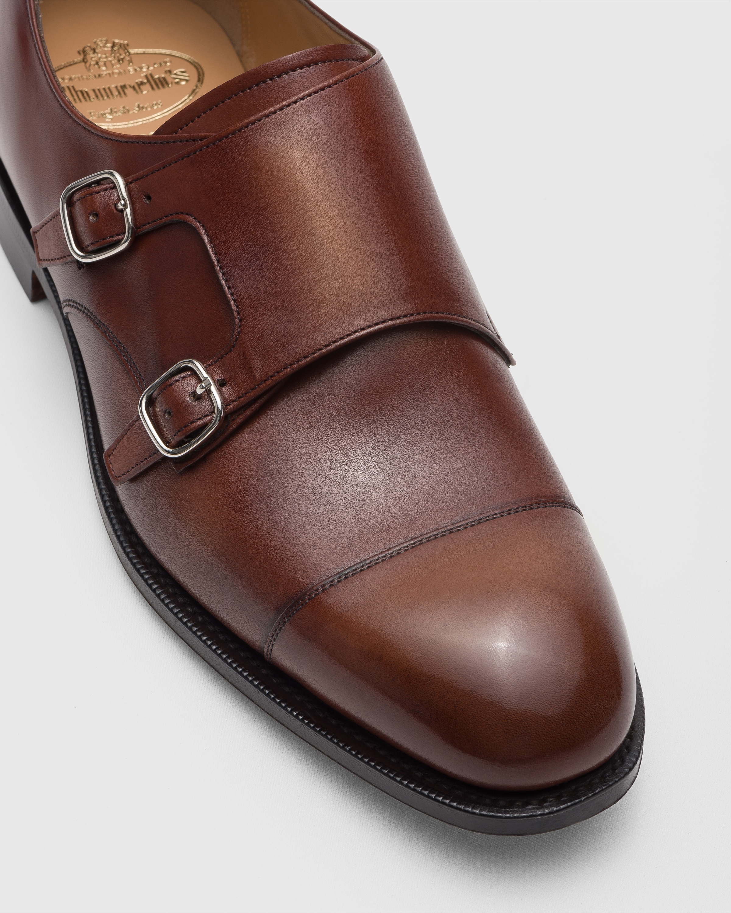 Bleached Calfskin Monk Strap - 3