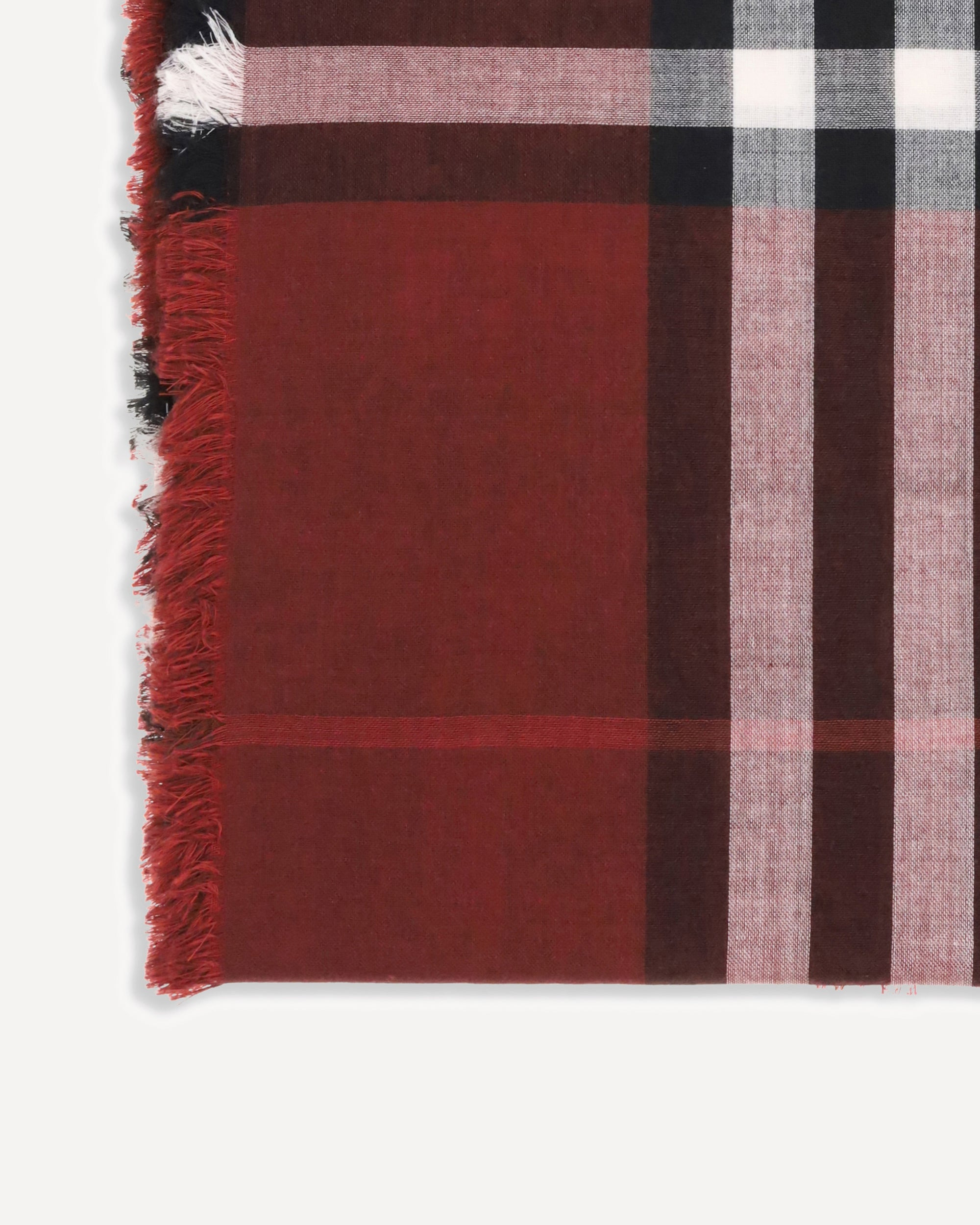 Reversible Check wool and silk Scarf - 3