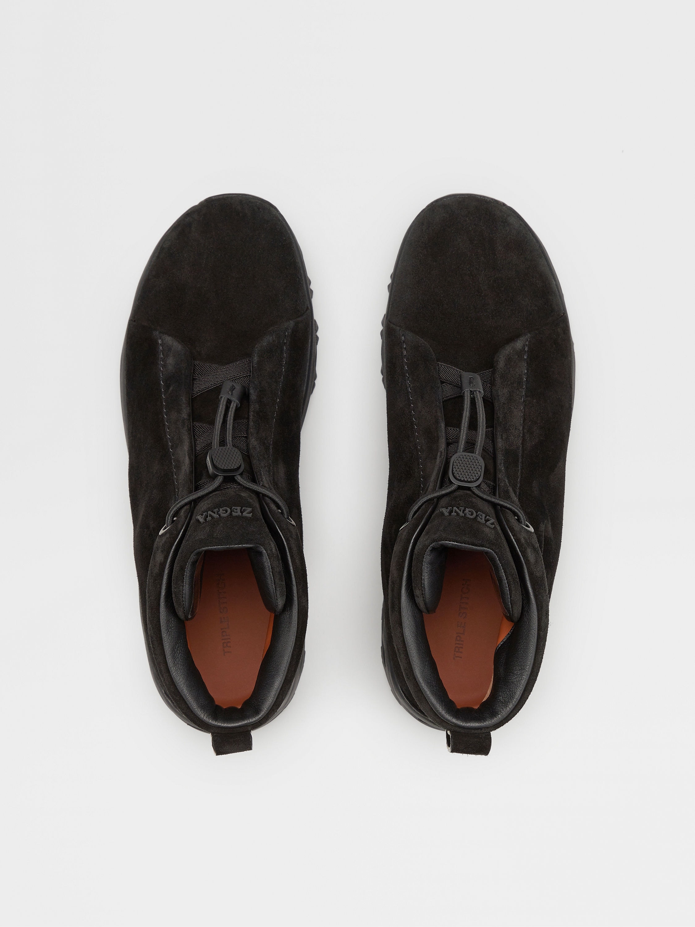 BLACK SUEDE TRIPLE STITCH™ VETTA SNEAKERS - 3