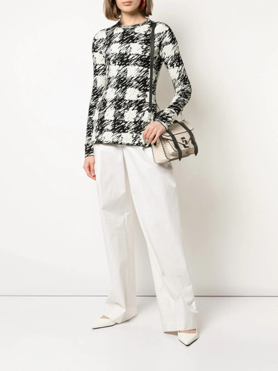 Proenza Schouler long-sleeve gingham T-shirt outlook