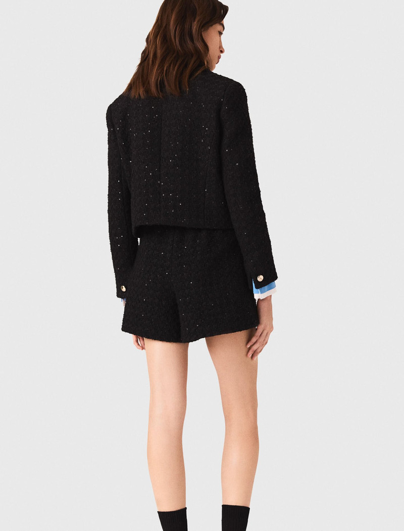 Short rhinestone tweed jacket 4