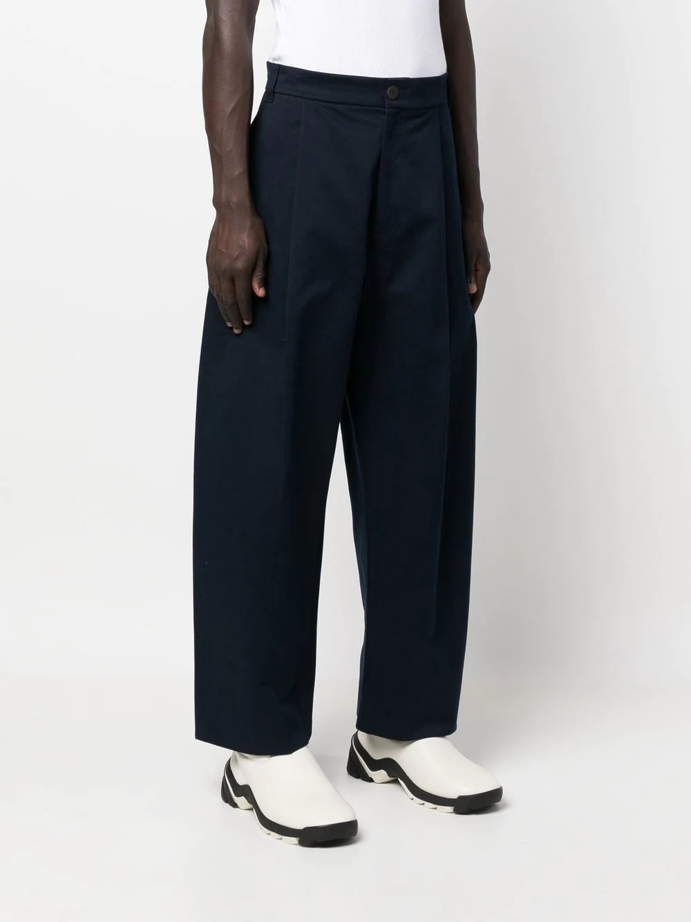 wide-leg high-waisted trousers - 3