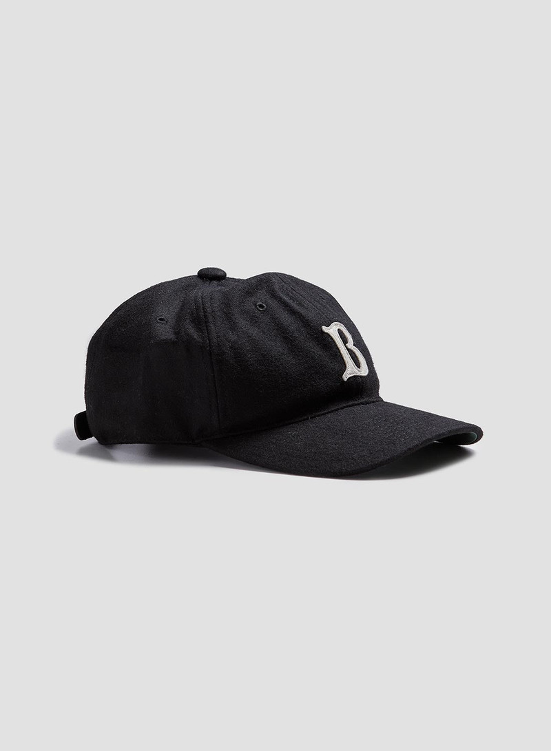 Wild Bricks Wool Baseball Cap in Black 1