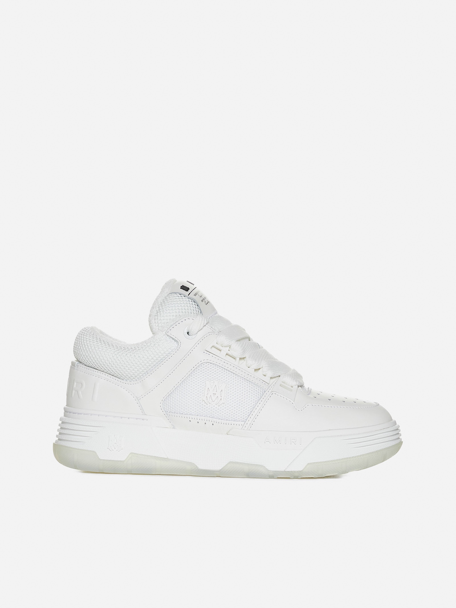 Ma-1 leather and mesh sneakers - 1