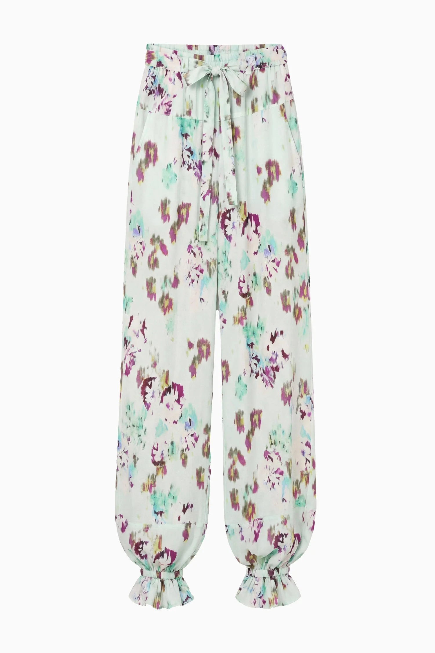 Octavia Silk Cinched Pant - 1